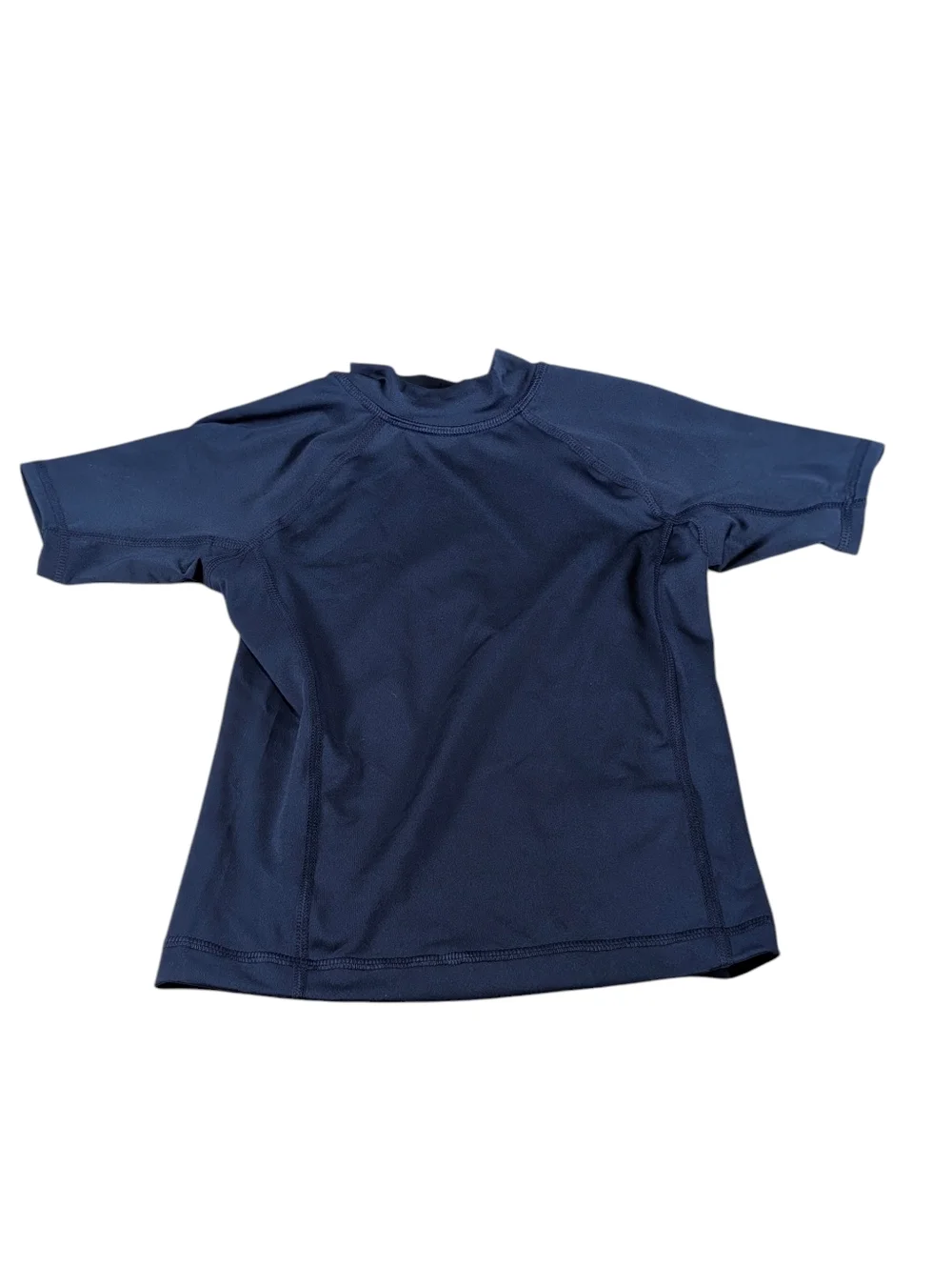 Lands' End Navy Short Sleeve Rash Guard Size XXS